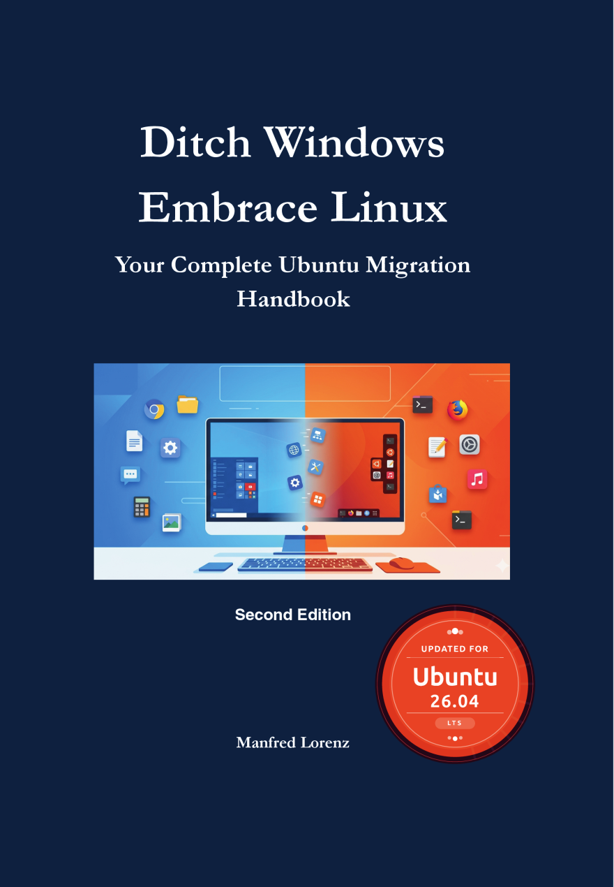 Book cover: Ditch Windows, Embrace Linux
